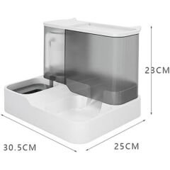 2'si 1 Arada Otomatik Kedi Mama ve Su Kabı