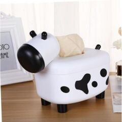 Sevimli İnek Tasarımlı Mıknatıslı Tuzluk ve Peçetelik