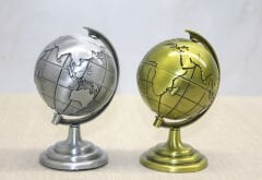 Metal Dünya Küre - Model 2