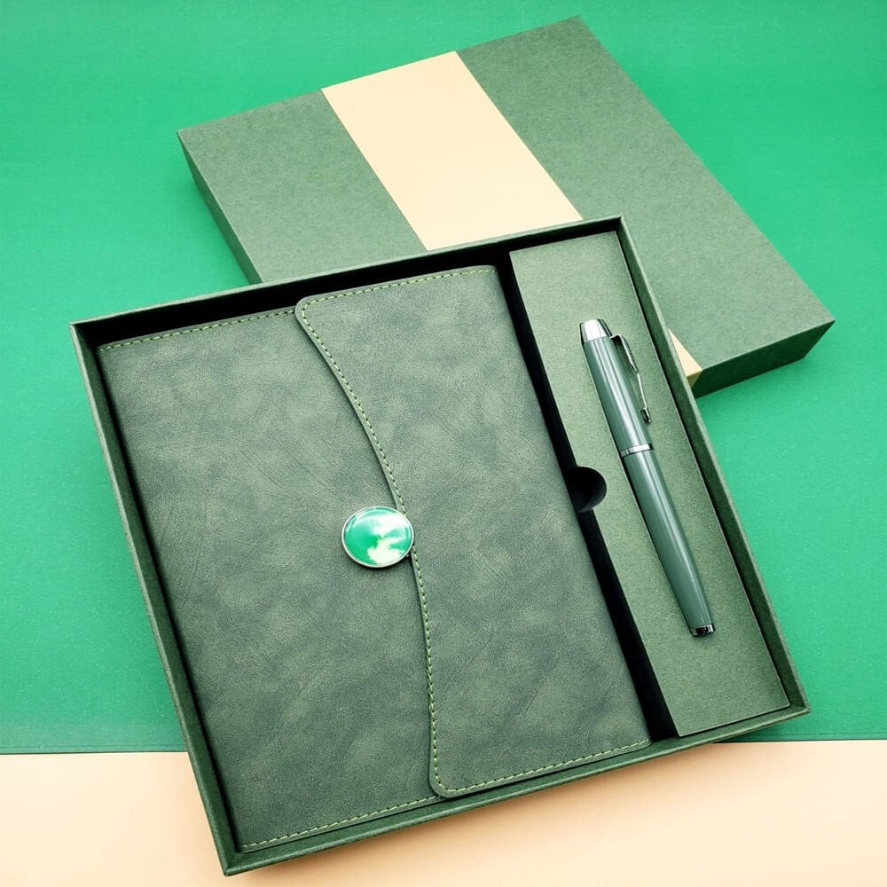 Promosyon Defter Kalem Seti Yeşil Renk