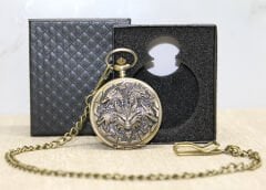 Özel Kutulu Dragonlu Antik Köstekli Saat