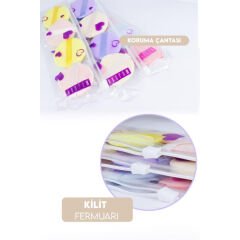 4'lü Tutmalı Pudra Makyaj Süngeri Puf Seti