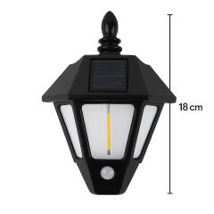 2'li Solar Cob Led Sensörlü Duvar Lambası