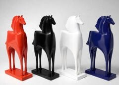 27x15 cm Özel Tasarım Polyester At Figürü