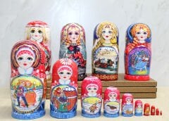 10'lu Ahşap Matruşka Seti