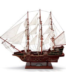 80x65 cm Ahşap Yelkenli Gemi