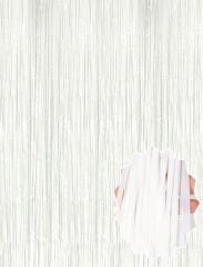 Soft Beyaz Renk Duvar ve Kapı Perdesi