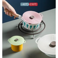 3'lü Vakumlu Silikon Kapak Seti