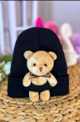 Peluş Ayıcıklı Çocuk Şapkası