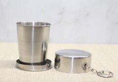 Katlanabilir Tekli Paslanmaz Çelik Shot Bardak - Model 2