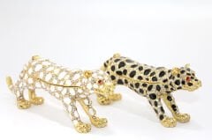 Swarovski Taşlı Tekli Leopar Model 1