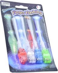 Led Işıklı Renkli Püsküllü Parmak Işığı 4 Adet