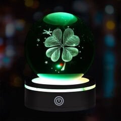 USB'li Yonca Tasarımlı Dönen Cam Küre