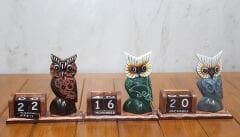 Ahşap Baykuş Takvim  Büyük Boy