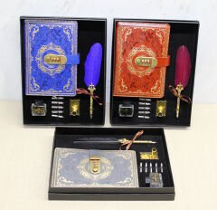 Şifreli Deri Defter Ve Divit Hokka Seti