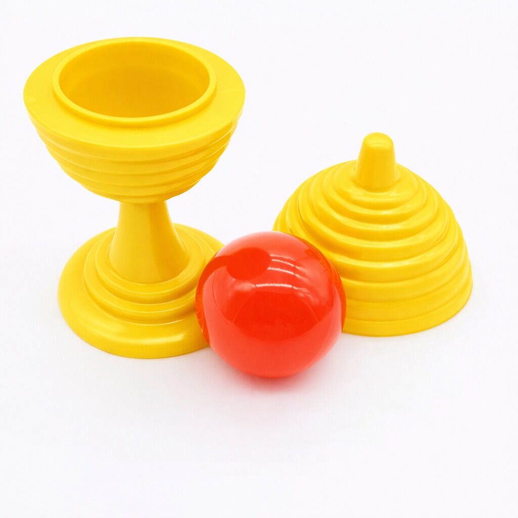 Sarı Renk Sihirli Kupa Top Kaybetme Oyunu - 7 cm