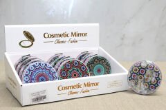 Mandala Desenli Hareketli Sulu El Aynası - Model 3