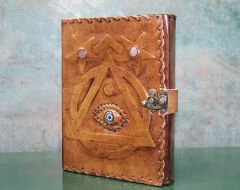 Taşlı Deri Defter Model 1