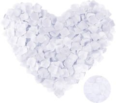 Beyaz Renk Gül Yaprağı - 1 Paket 100 Adet