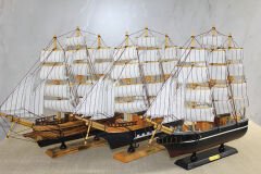 Ahşap Yelken Gemi Model 2