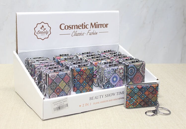 Taşlı El Aynası Anahtarlık Model 9