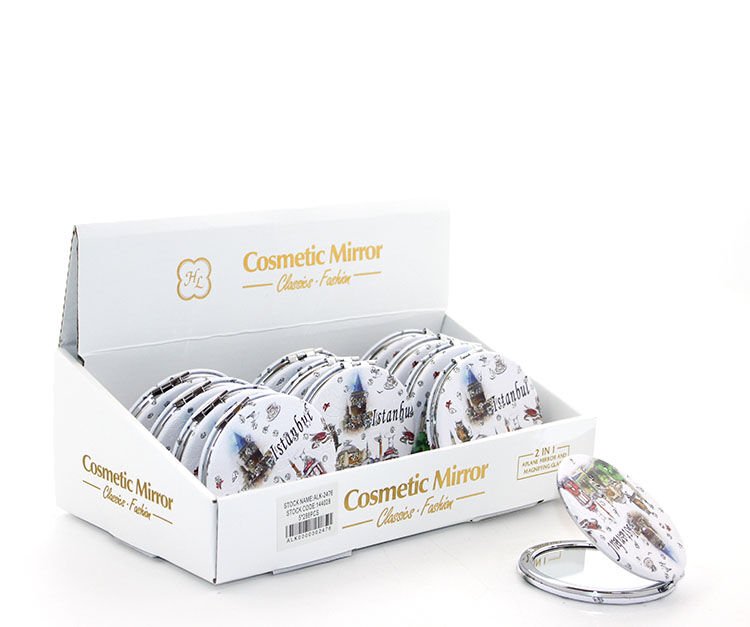 Taşlı İstanbul Tasarımı El Aynası İnce Model 2