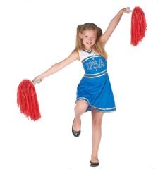 Kırmızı Renk Gösteri Ponponu Çift