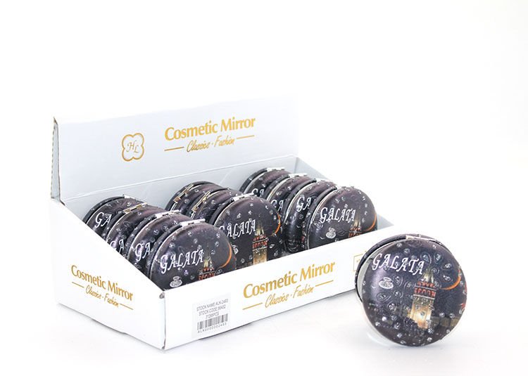 Taşlı İstanbul Tasarımı El Aynası Kalın Model 6