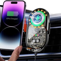 Araç İçi Kablosuz Şarjlı Telefon Tutucu
