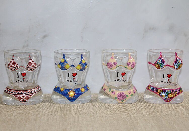 Vücut Tasarımı Cam Shot Bardak