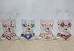 Vücut Tasarımı Cam Shot Bardak