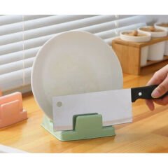 Tencere Kapağı ve Kesme Tahtası Tutucu Mutfak Standı