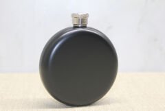 Yuvarlak Tekli Matara 5 Oz Siyah