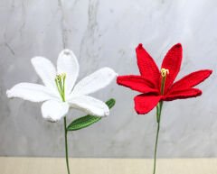 El Örgüsü Zambak Çiçeği