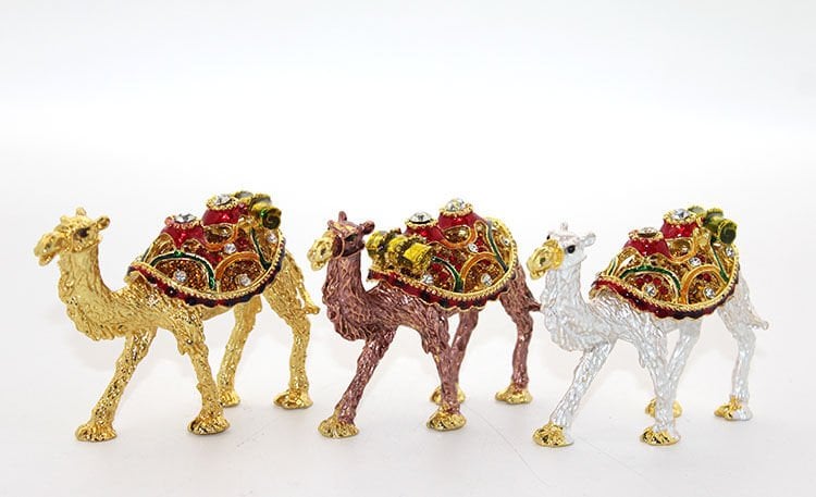 Swarovski Taşlı Tekli Deve Figürü Model 1