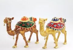 Swarovski Taşlı Tekli Deve Figürü Model 10