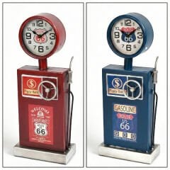Klasik Benzinlik Tasarımlı Masaüstü Saat