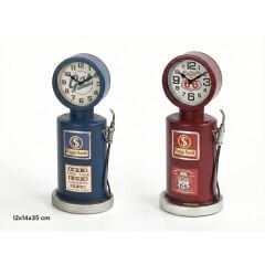 Retro Benzin Pompası Tasarımlı Masaüstü Saat