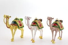 Swarovski Taşlı Tekli Deve Figürü Model 7