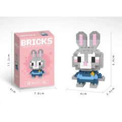 Bricks Zootropolis Judy Hopps Mini Tavşan Lego Figürü