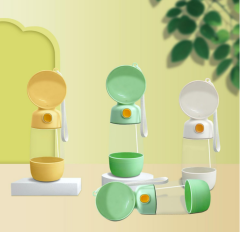 Taşınabilir Evcil Hayvan Mama Hazneli Su Matarası