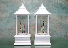 Kış Masalı Tasarımı Işıklı Müzikli Kar Küresi