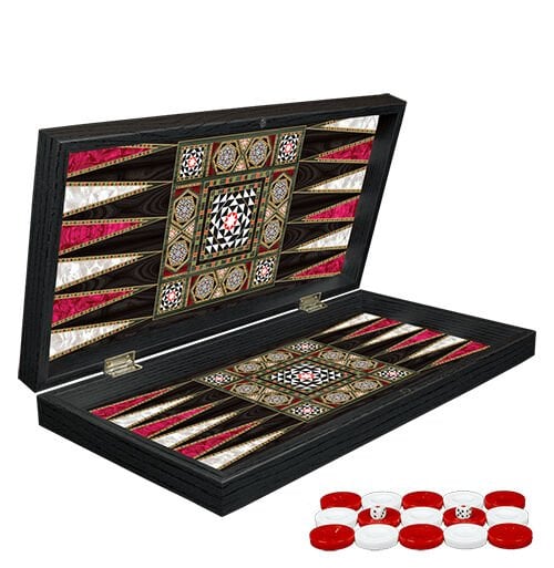 Klasik Sedef İşlemeli Tavla Model 1