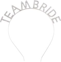 Gümüş Kaplama Kristal Taşlı Team Bride Taç