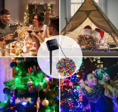 100 Led RGB Solar 12m