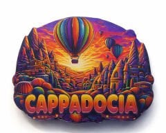 Kapadokya Temalı Silikon Buzdolabı Magneti Model 2