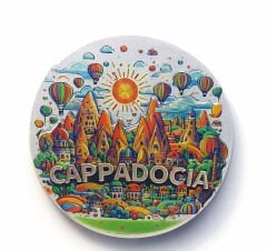 Kapadokya Temalı Silikon Buzdolabı Magneti Model 3