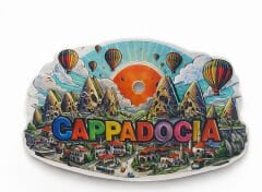 Kapadokya Temalı Silikon Buzdolabı Magneti Model 4