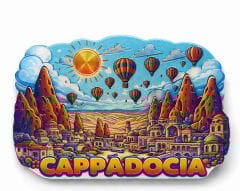 Kapadokya Temalı Silikon Buzdolabı Magneti Model 5