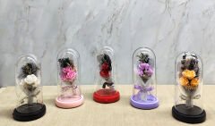 Işıklı Müzikli Romantik Gül Buketi